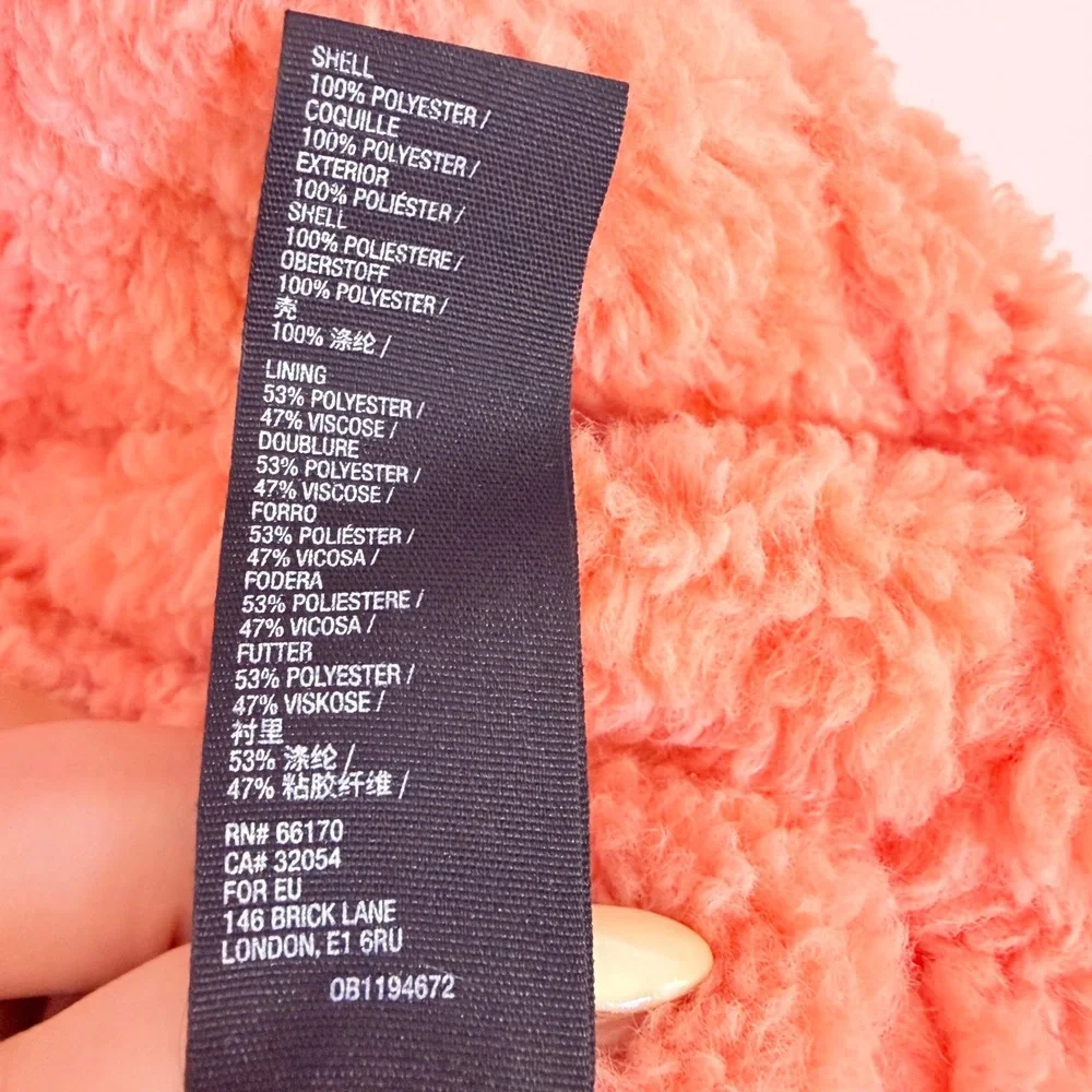 Free‎ People We The Free Teddy Swing Jacket Coral Pink Melon Womens Small